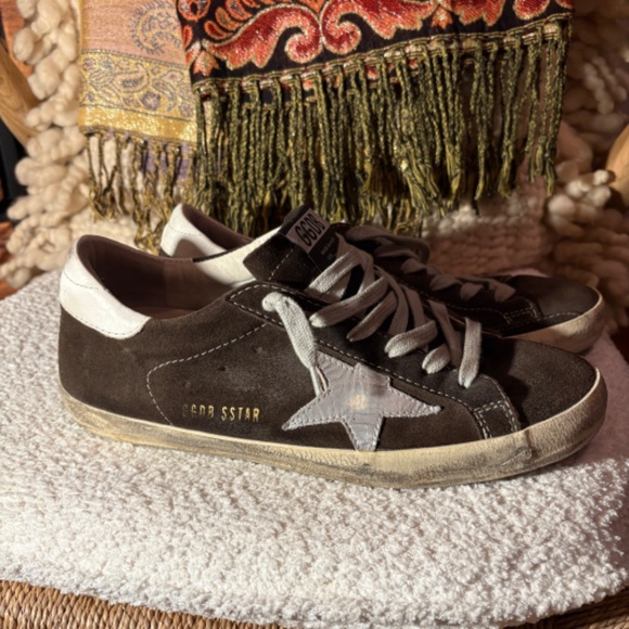 GOLDEN GOOSE SUPERSTAR SUEDE SNEAKER Size 40 Brown Suede Pre Loved - Authentic - Picture 3 of 7